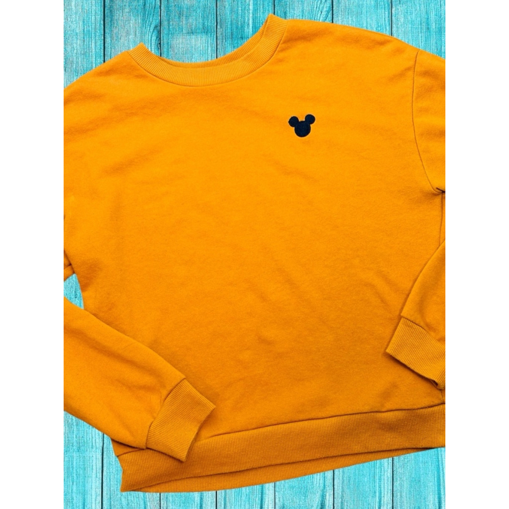 Divided by H&M Women’s XS Disney’s Mickey Mouse Mustard Yellow Sweatshirt • GUC - Picture 4 of 11